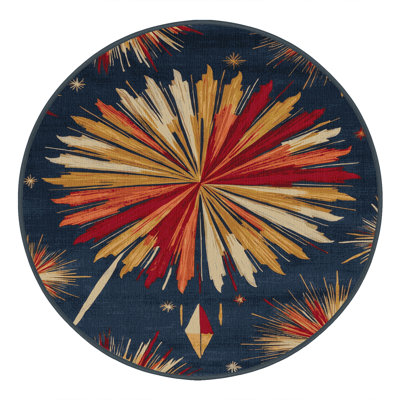 Machine Washable Art Deco Grey Area Rug