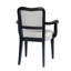 Chaises en bois à structure double, chaises d'intérieur pour deux pièces, ensemble de 2 fauteuils traditionnels avec lignes courbes