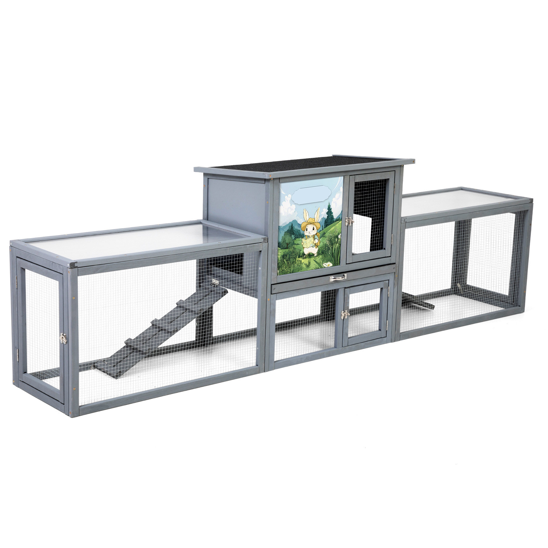 2 Storey Ramp Archie & Oscar™ Spacious 2 - Storey Outdoor With Dual Exercise Runs ...
