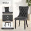 Albrah Tufted Faux Leather Wing Back Dining Chair-88841954