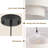 3-Light Dimmable Tiered Drum Chandelier