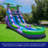 HeroKiddo 16 FT Purple Tropical Commercial Grade Water Slide with Splash Pool for Kids (with Blower)