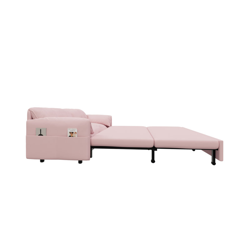 Loveseat Convertible Sleeper Sofa With Side Storage