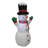 4 Foot Tall Lighted Christmas Inflatable Snowman with Hat Indoor / Outdoor Holiday Blow Up Yard Garden Decoration