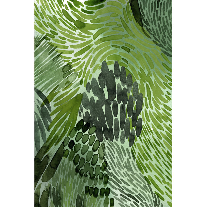 Upright Greenery II by Grace Popp - Painting, 46 cm H x 30 cm W, Wrapped Canvas