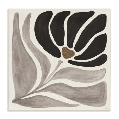 Art moderne sur toile, "Modern Neutral Bloom" par Veronique Charron