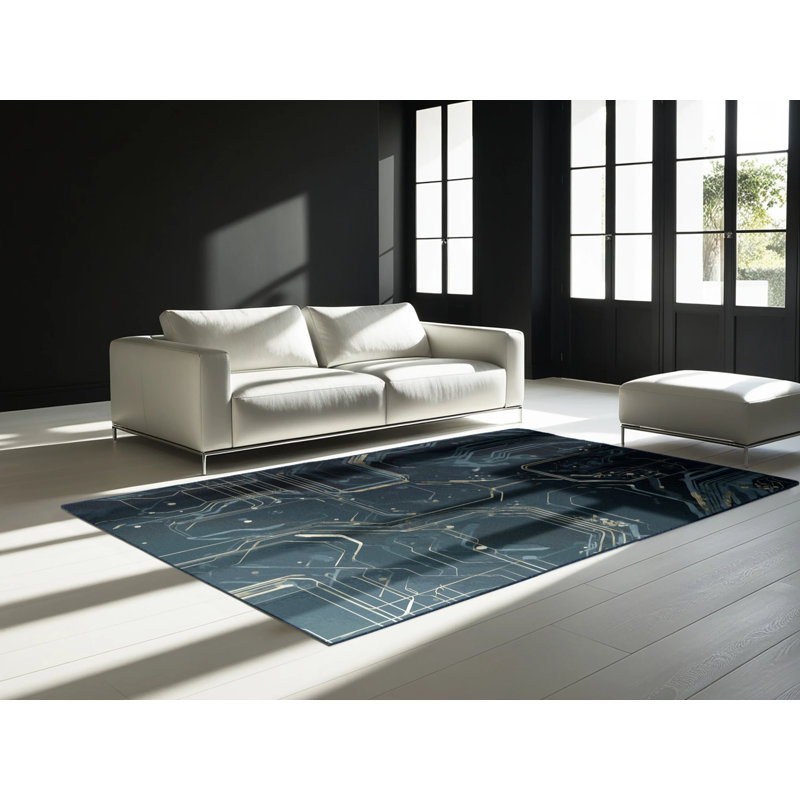Pulsar Flow Rug, Square 6'