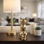 Figurine de chat moderne avec des lunettes de lecture pour la maison - objet de sculpture décoratif pour décoration de table et de salon - 8 po