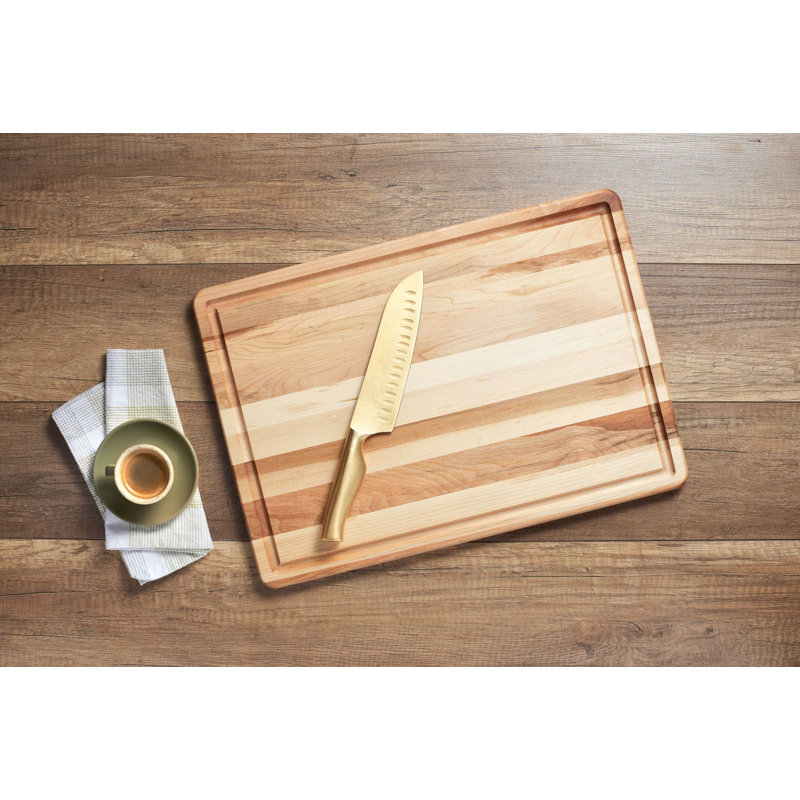 Canadian Maple Rectangular Wood Chopping Block, 12" x 18"