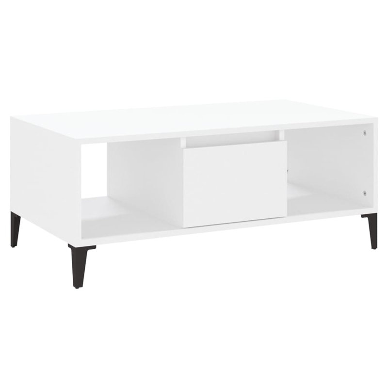 Argos Four Leg Coffee Table with Storage, White