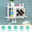 Emelene 6 Bottle Wall Mounted Wine Bottle & Glass Rack in White