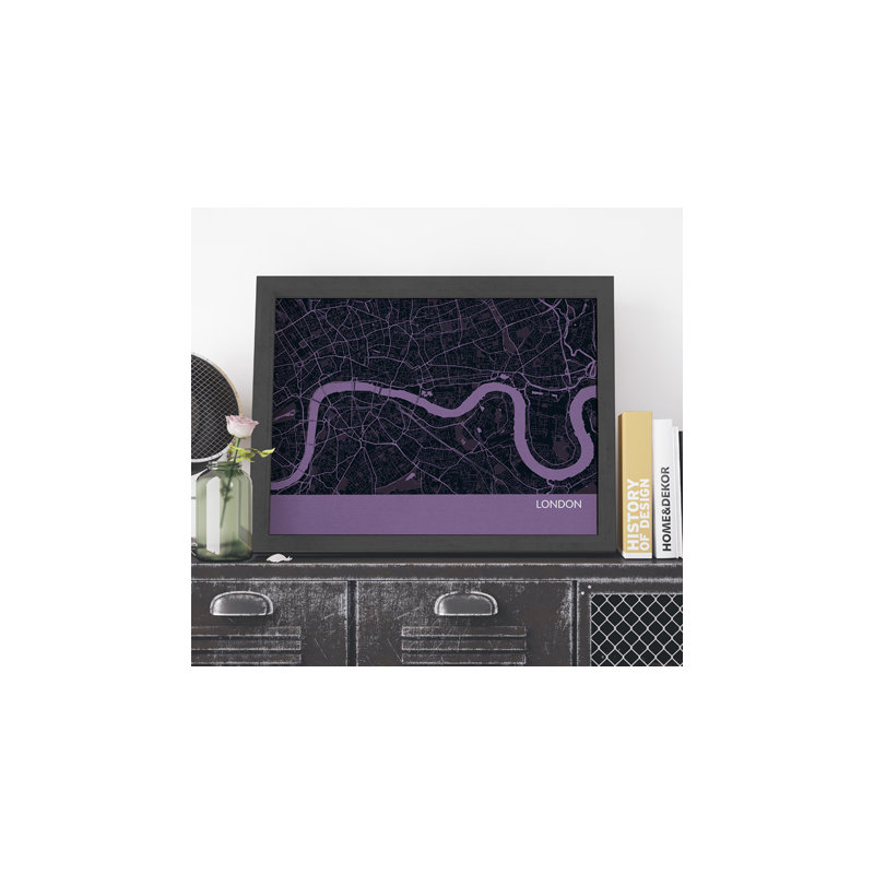 Single Picture Frame Print, Black
