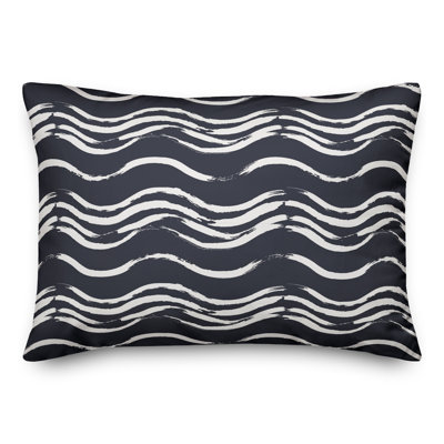 Coussin extérieur Black Waves