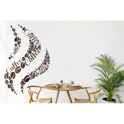 Décalcomanie de vinyle autocollant café, autocollants de café, décoration murale café, art mural café, décoration de restaurant de bar, décalcomanies de cuisine 645DLU