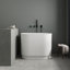 Baignoire de trempage autoportante de 39 po x 23 po pour petits espaces