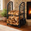 Barksdale 35.6cm W Metal Log Rack