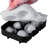 Ice Cube Trays (Set of 2), 2-in-1 Combo with Silicone Sphere Ice Ball Maker
