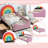 Velvet Twin Daybed, Rainbow Princess Bed