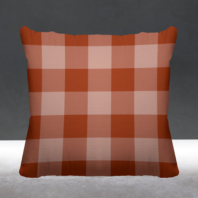 Autumn Plaid Fall Indoor/Outdoor Throw Pillow