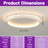 Deontee Modern Dimmable LED Flush Mount Ceiling Light with Remote Control-112577111-99207312