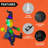 4 Ft Tall Led Halloween Inflatable: Witch Crashing Into Tree