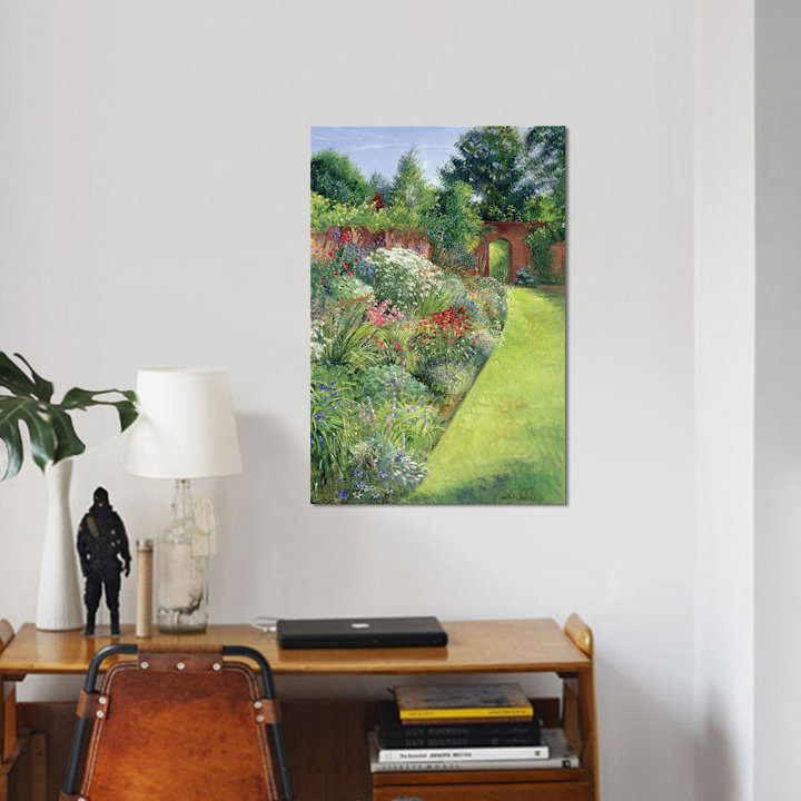 « path to the secret jardin », impression sur toile, H 12 po x l 8 po x P 0,75 po, Toile tendue, Pas de tapis