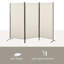 Paravent à 3 panneaux pour la maison HOMcom, 6 pi, beige