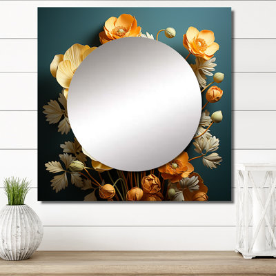 Art mural en miroir Breneshia - Yellow Buttercups Realistic Radiance I Buttercups