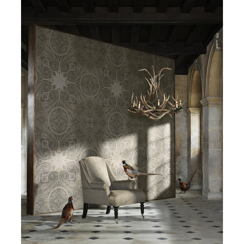 Elswick Paisley Wallpaper, Sunstone