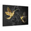 Art mural noir sur toile Hummingbirds avec fleurs noir-458985165