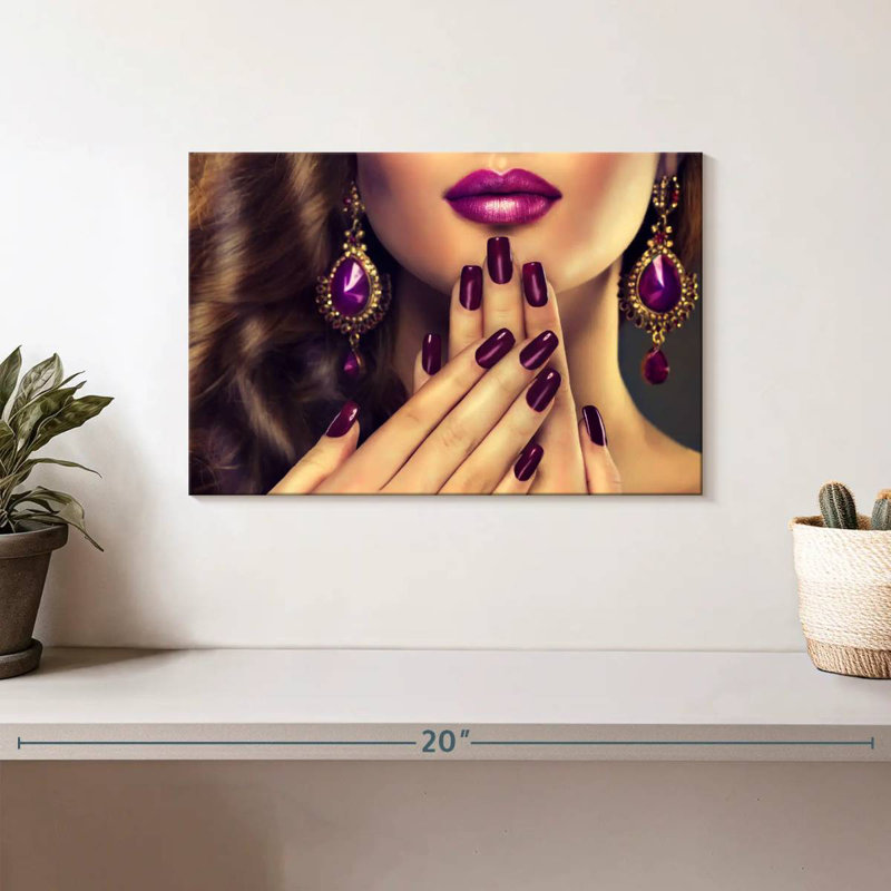 Shuttleworth Purple Nails, 8" H x 12" W