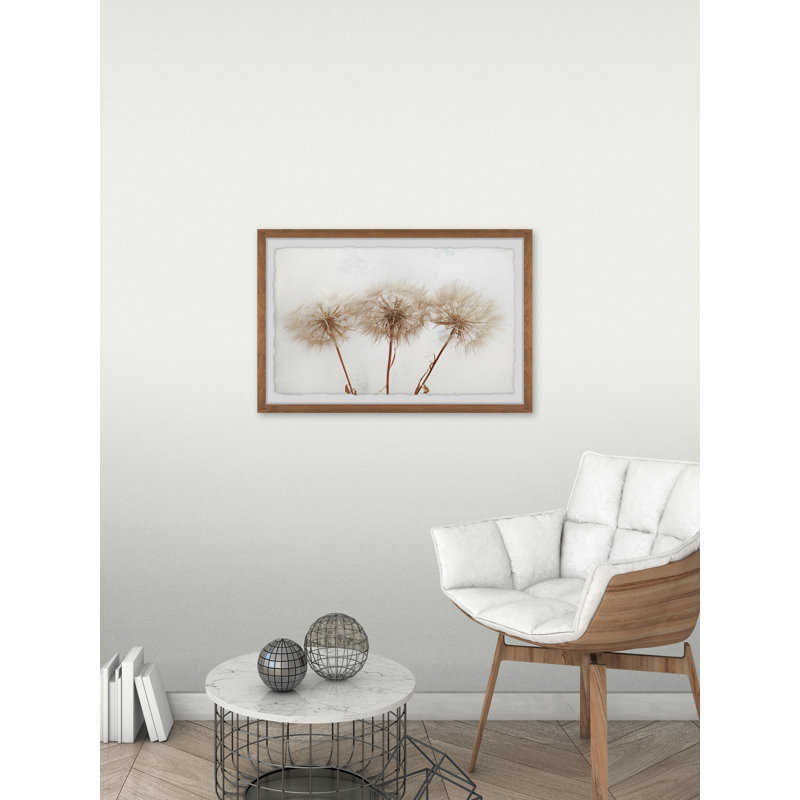 Dandelion Trio - Single Picture Frame Painting, 61 cm H x 91 cm W