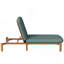 Chaise longue inclinable à dossier réglable pour l'extérieur avec structure en bois de qualité supérieure et ensemble de coussins confortables pour le patio près de la piscine-1004089770