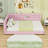 Upholstered Daybed with LED Lights and USB Ports-825307215-825307212