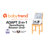 Adapt SpaceSaving Booster Chair - Pebblestone Aqua