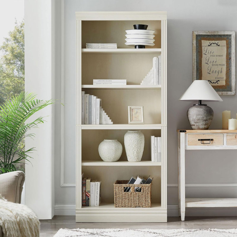 Modular Bookcase Bookshelves System, Oak, 72.5" H x 31.5" W x 14" D