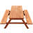 Cedar Picnic Table With Large Storage Compartment
