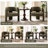33" Wide Modern Velvet Upholstered 3-Legs Dining Armchair-2012395946