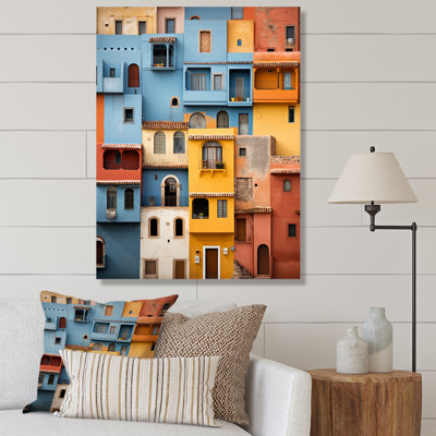 Lazer Colorful Mexico Colorful Casas This I - reproduction