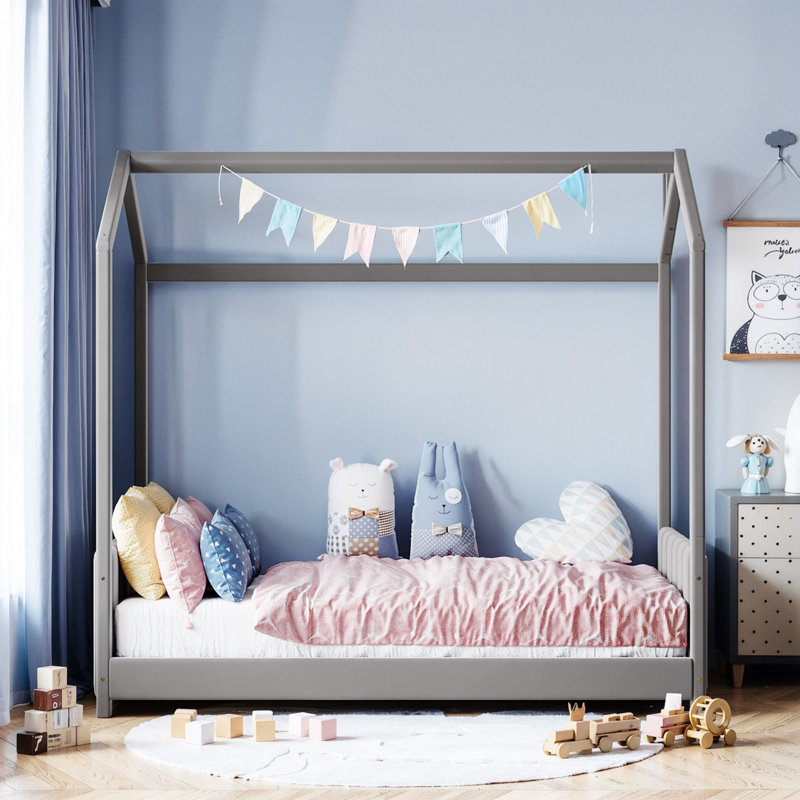 Lit simple en velours