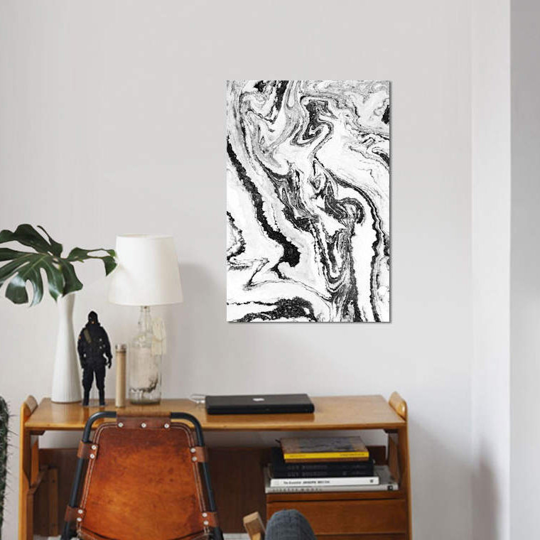 Marbre n ° 2 par Melissa Selmin - reproduction sur toile tendue sur châssis, H 40 po x l 26 po x P 1,5 po, Pas de tapis
