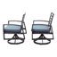 Chaise de patio pivotante avec coussin