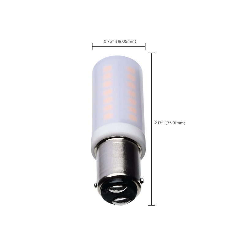 DEL T6 5 watts - Finition transparente - Base DC - 5000K - 120 Volt, 3000 Kelvins, 500 lumens, Blanc