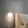 Adalise 1 - Light Single Globe Pendant with Wrought Iron