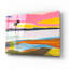  «Where The Palms Sway 2» par Jan Weiss, art mural en verre acrylique, 16 po x 12 po
