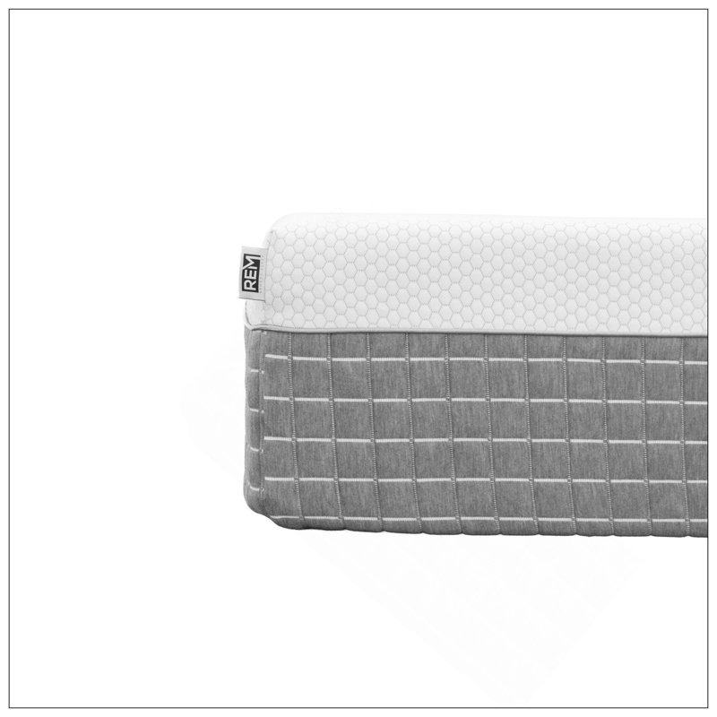 Recharge 5-Layer, 12 Inch Hybrid Memory Foam And Coil Mattress, White And Grey Knit Cover, California King