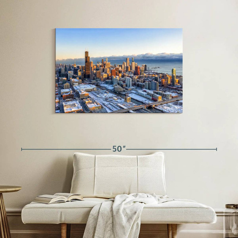Sirci Chicago Winter Morning, H 26 po x l 39 po