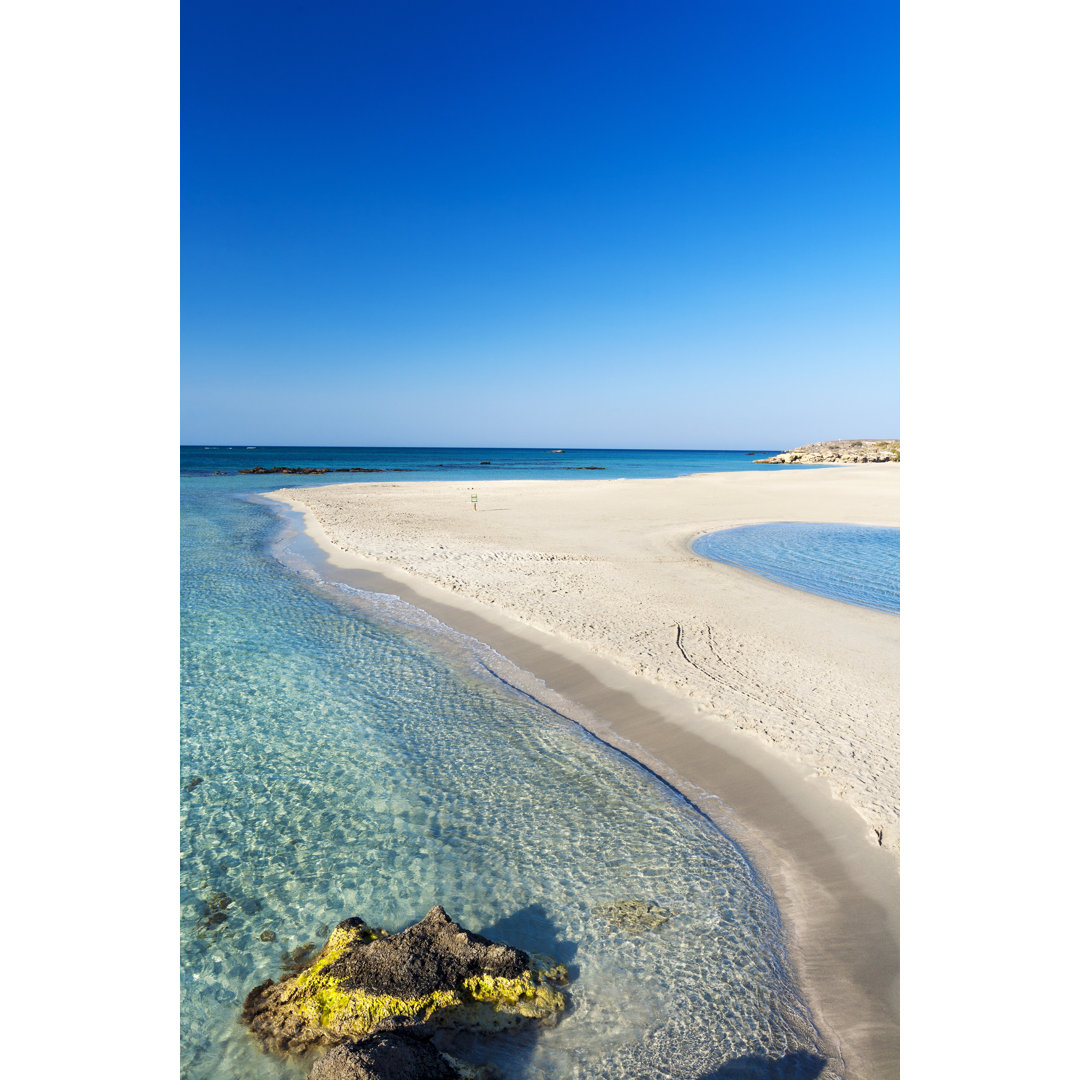 Strand von Ultramarinfoto - Leinwandbild