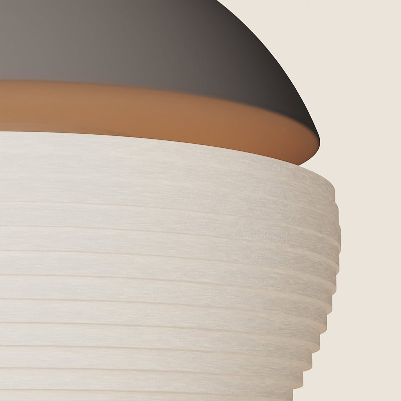 Cora Pendant Light, Smoke, Black