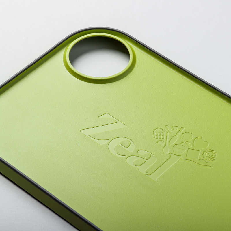 Straight to Pan Chopping Board, Large, 28.5cm L x 38.5cm W, Lime Green